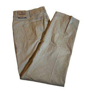 NEW Womens Magellan Outdoor Willow Creek Twill Pants Size 18 Stretch Khaki
